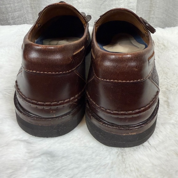 E.T. Wright men’s tassel loafers in a rich br main image 4